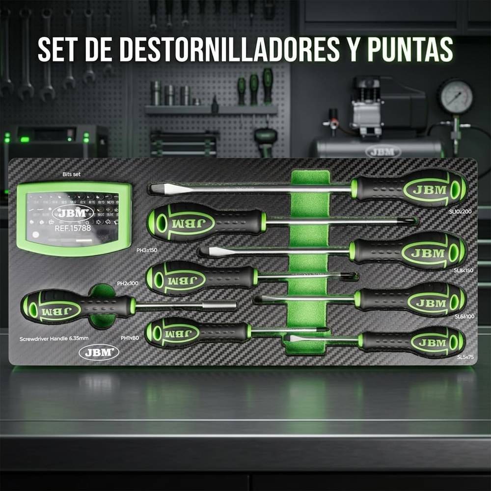 Set de destornilladores y puntas